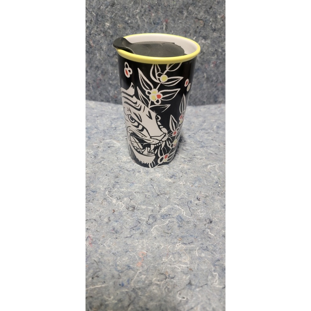 Starbucks Fall 2018 White Tiger Travel Mug Ceramic